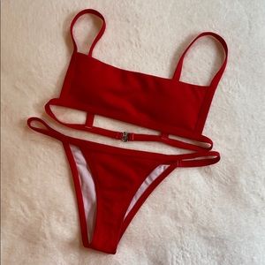 Zaful Red Bikini Set